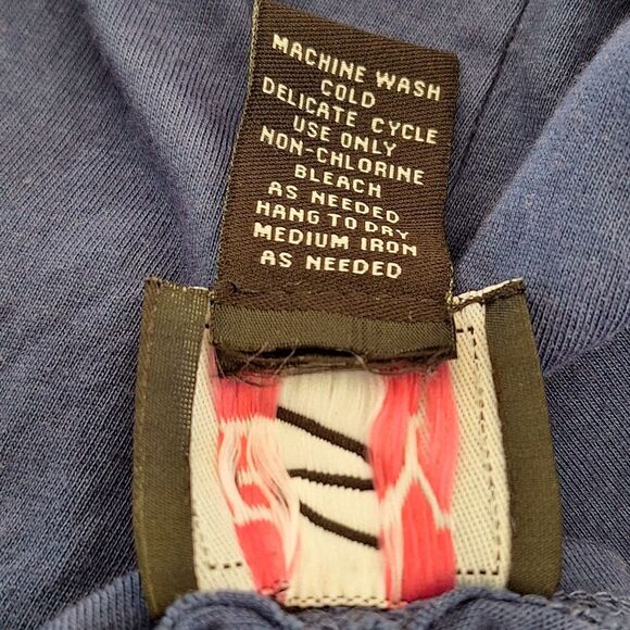 Retro Summer Maxi Dress Studio EY All the Dots Flowy Sundress Blue size L Large - Picture 10 of 11